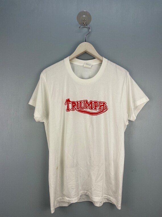 Vintage 80s Triumph Motorcycle T Shirt Etsy