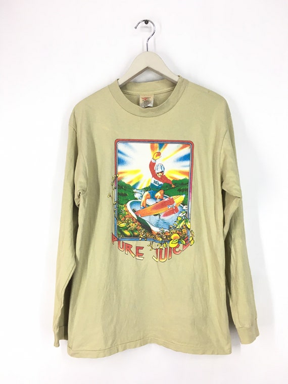 Vintage 90s SIMS skateboard long sleeve t shirt M