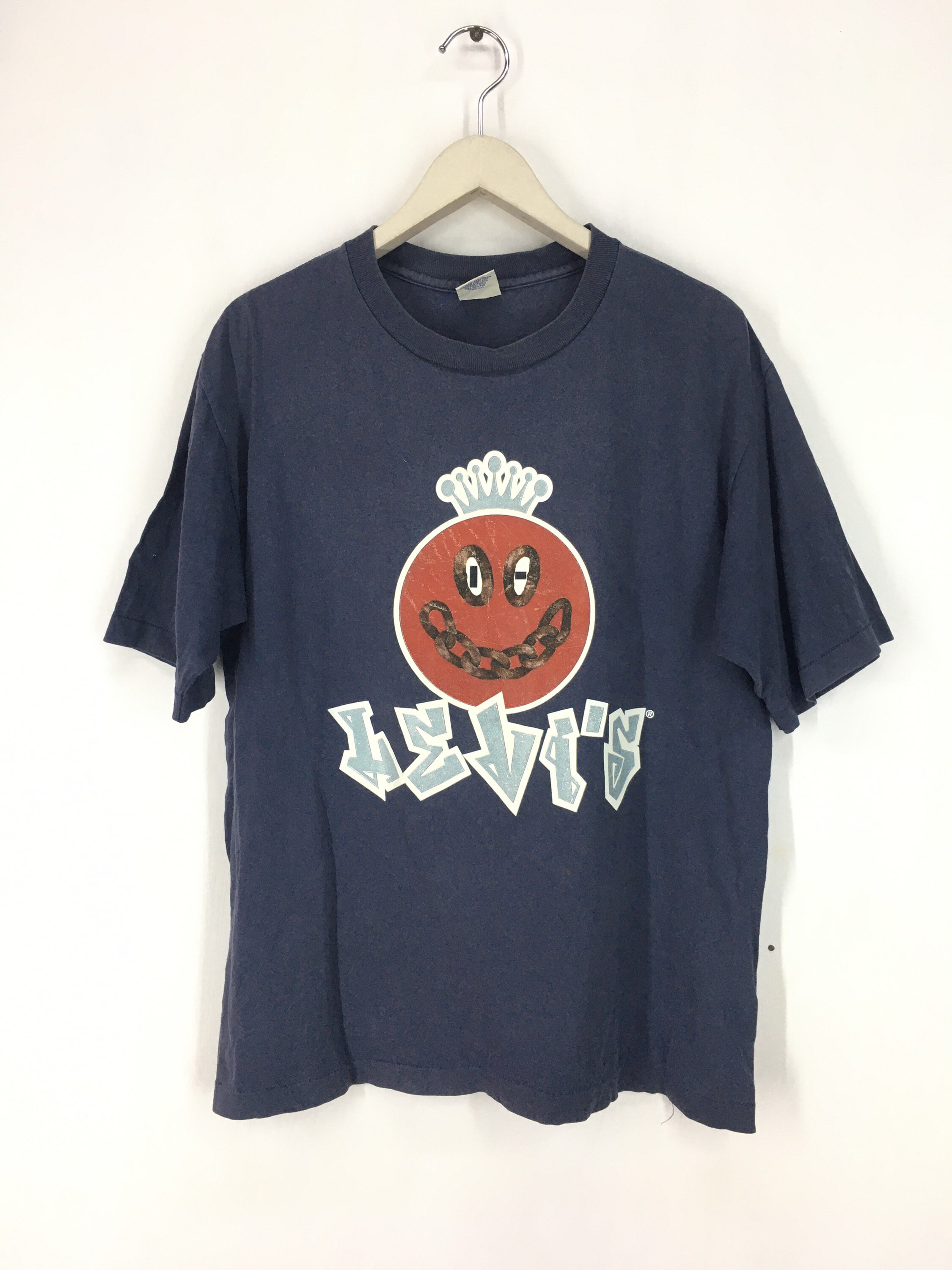 Vintage 90s Levis Smile Emoji T Shirt L - Etsy Singapore