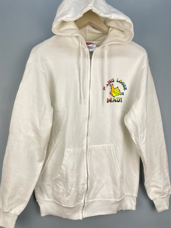 Vintage 80s Hang Loose Maui zip up hoodie - image 3