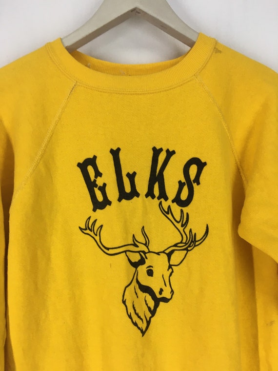 Vintage 80s ELKS sweatshirt S - image 3