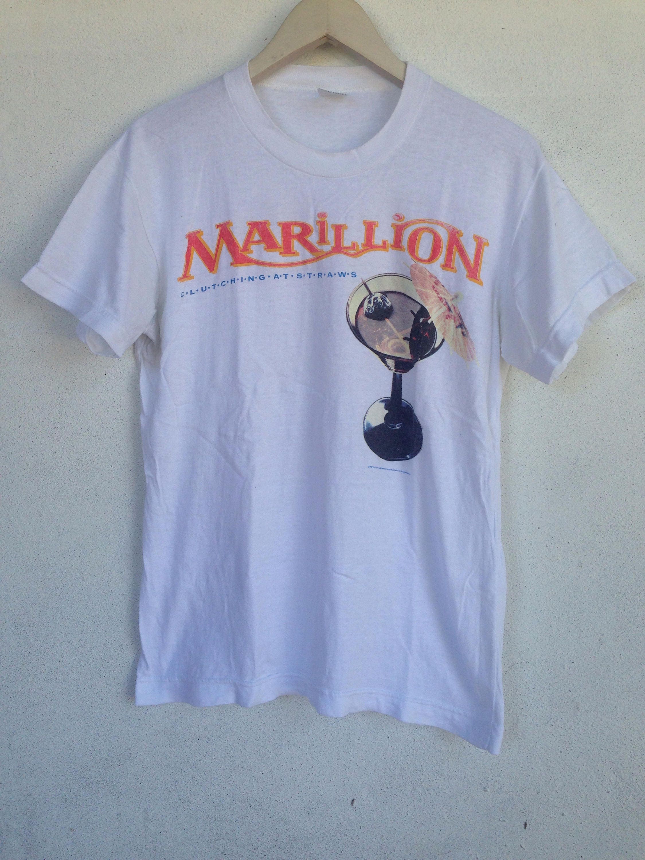 小物などお買い得な福袋 Band Rock British Marillion 80s Vintage 1987 Etsy - M Tshirt ミュージシャン