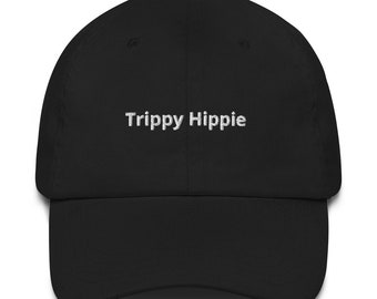 Trippy Hippie dad hat, custom baseball cap