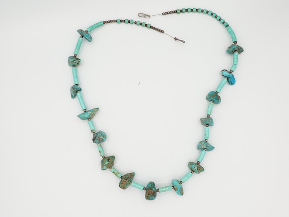 Gorgy Vintage Santo Domingo Turquoise Amethyst Necklace Gorgy Vintage Santo Domingo Turquoise Amethyst Necklace