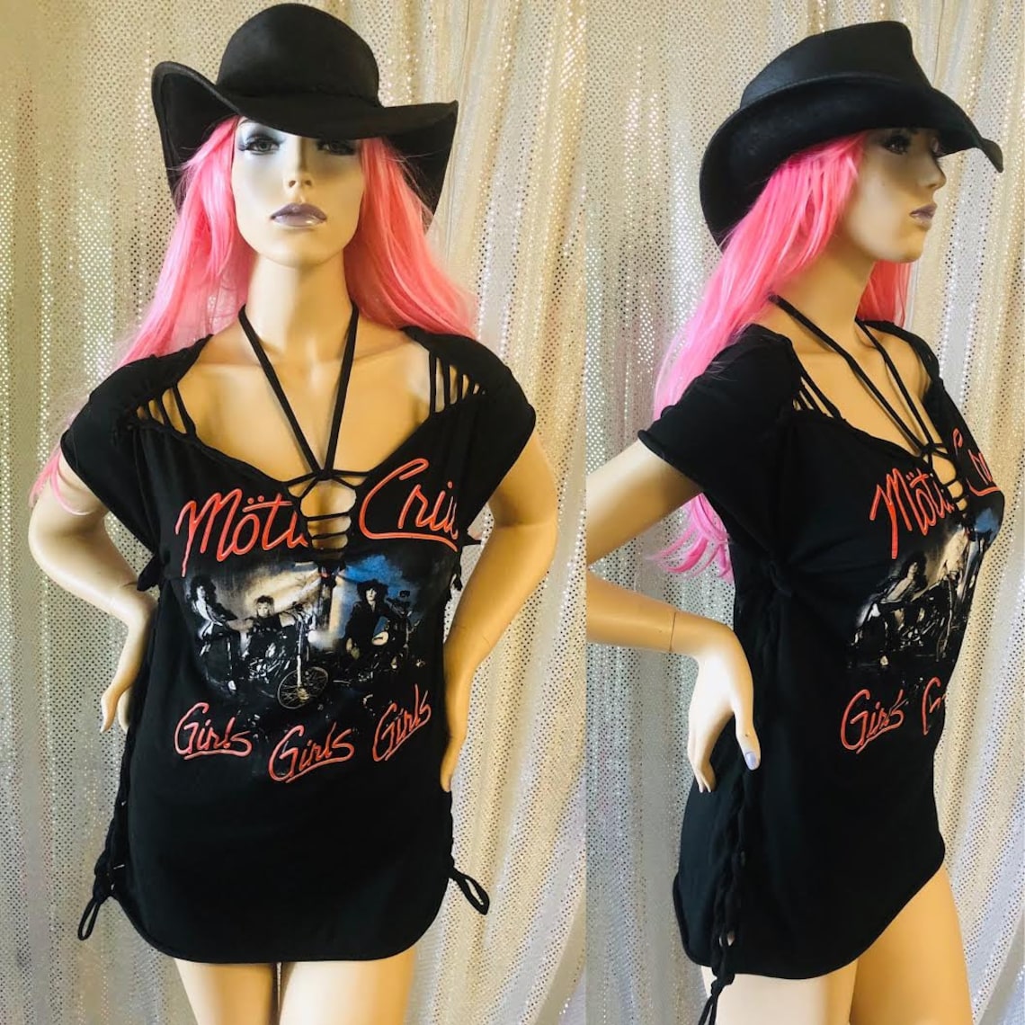 Motley crue Super sexy Shredded band shirts dress XSXL Etsy