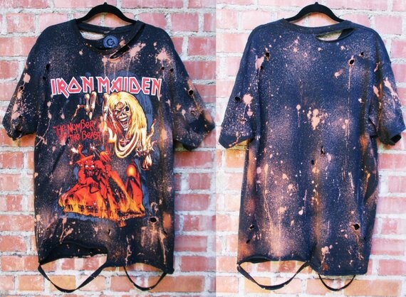 distressed band tees