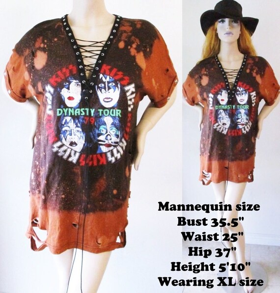 bleached t shirt dress