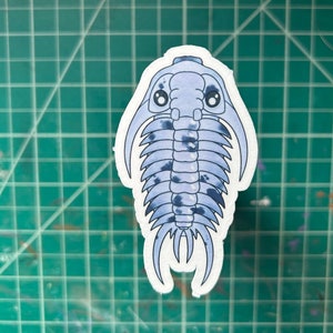 Trilobite Sticker | paleontologist sticker | gift for paleontologist | prehistory sticker | trilobite holographic sticker