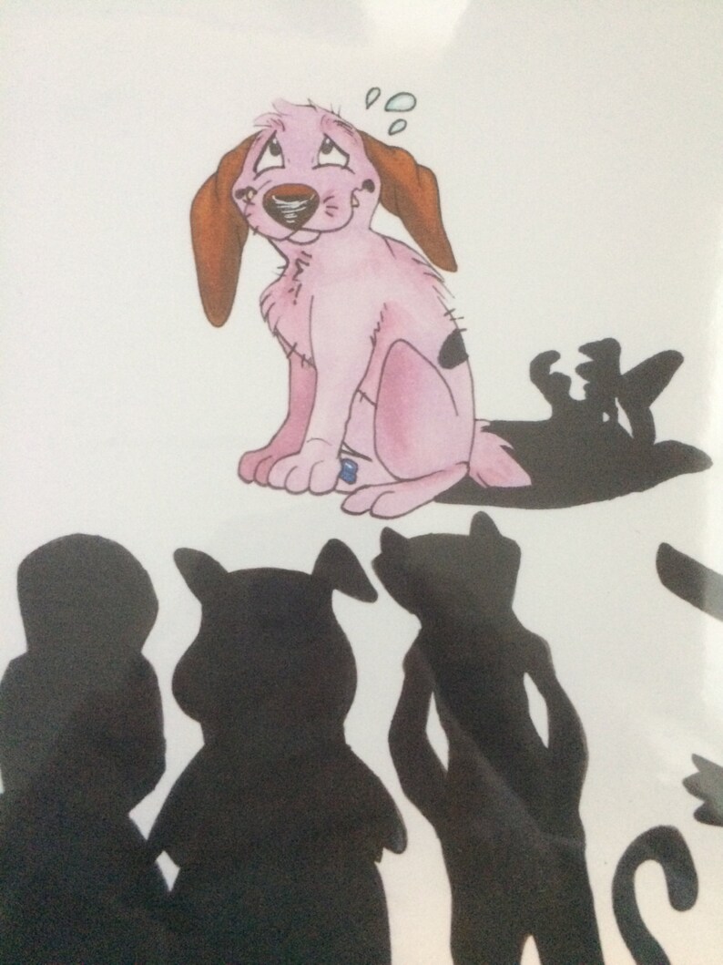 Courage the Cowardly Dog Stupid Dog 5x7 print Etsy