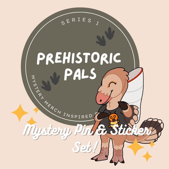 Prehistoric Pals Mystery Acrylic Pin & Sticker Set