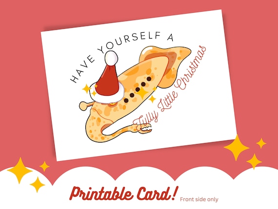 Tully Monster Funny Christmas Card