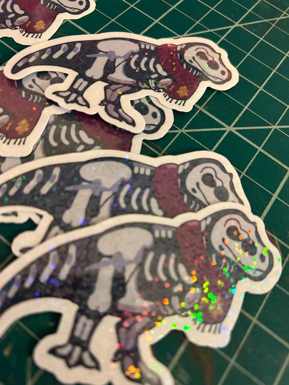 Spooky Skeleton Rex Sticker