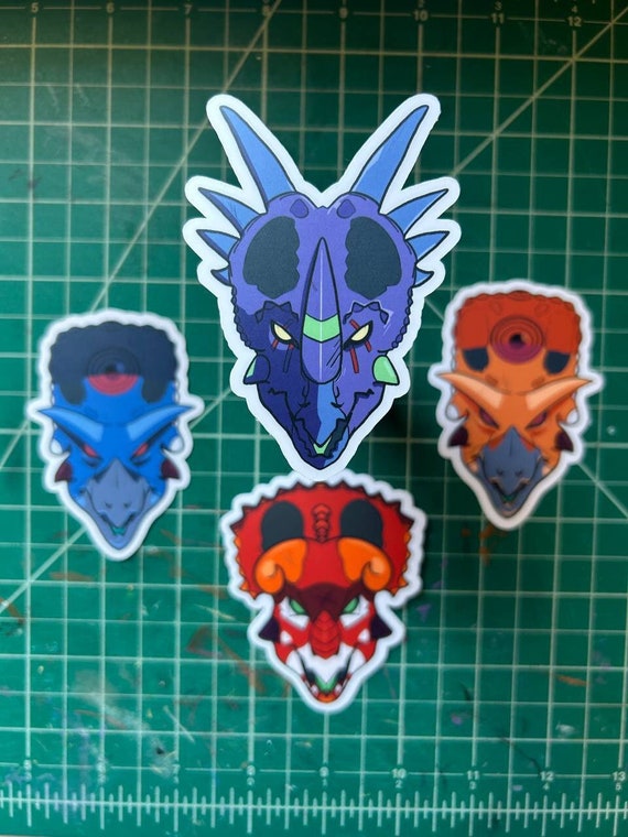 Neon Genesis Evangelion Ceratopsian Stickers