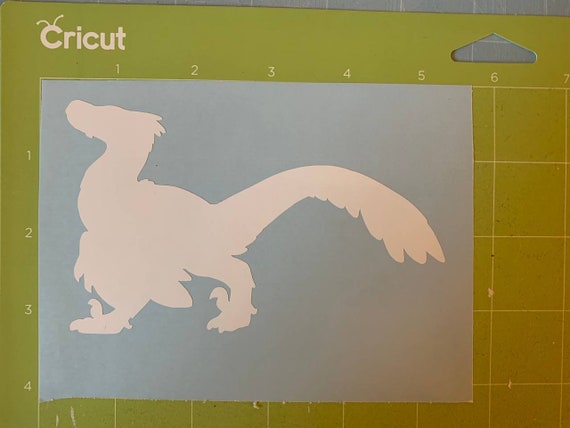 White Velociraptor Decal