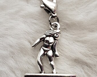 STERLING SILVER HAWAIIAN NORTH SHORE SURFER HANG TEN FEET ISLAND BEACH TOE RING