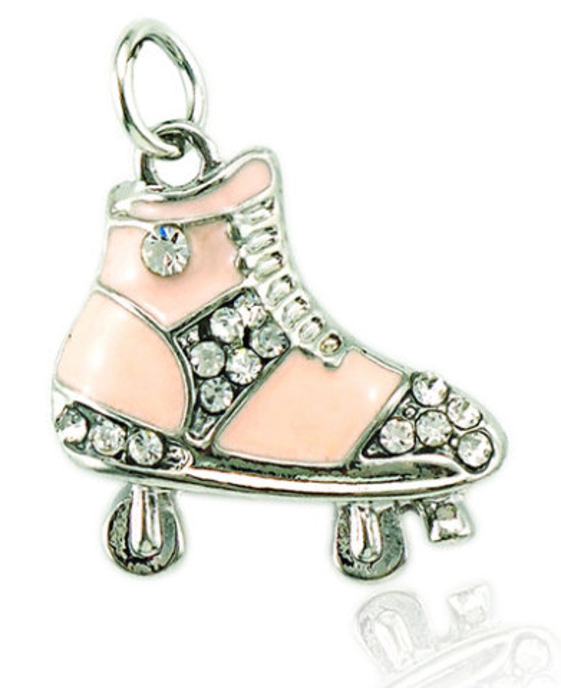 Pink Roller Skate Charm Roller Skate Jewelry Roller Derby Etsy