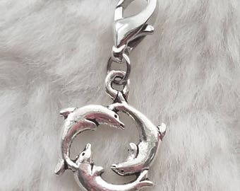 Swimming Dolphins Charms | Dolphin Charms | Mermaid Charms | Ocean Charms | Pack of TEN (10) Charms