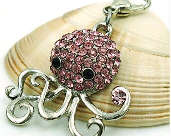 Octopus Charm | Octopus Jewelry | Octopus Pendant | Octopus Collector | Marine Life Charm