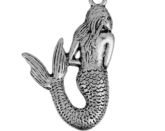 Mermaid Charm | Mermaid Pendant | Mermaid Jewelry | Focal Pendant | Statement Pendant