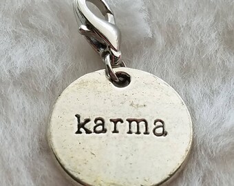 Karma  Charm | Karma Pendant | Karma Jewelry | Encouragement Gift