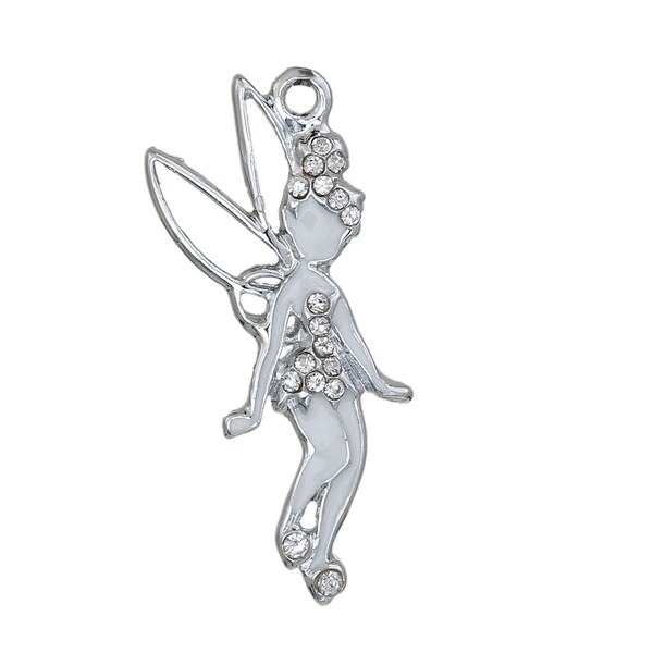 Fairy Charm | Rhinestone Fairy Charm | Fairy Jewelry | Faerie Charm | Fairy Pendant | Gift for Little Girl