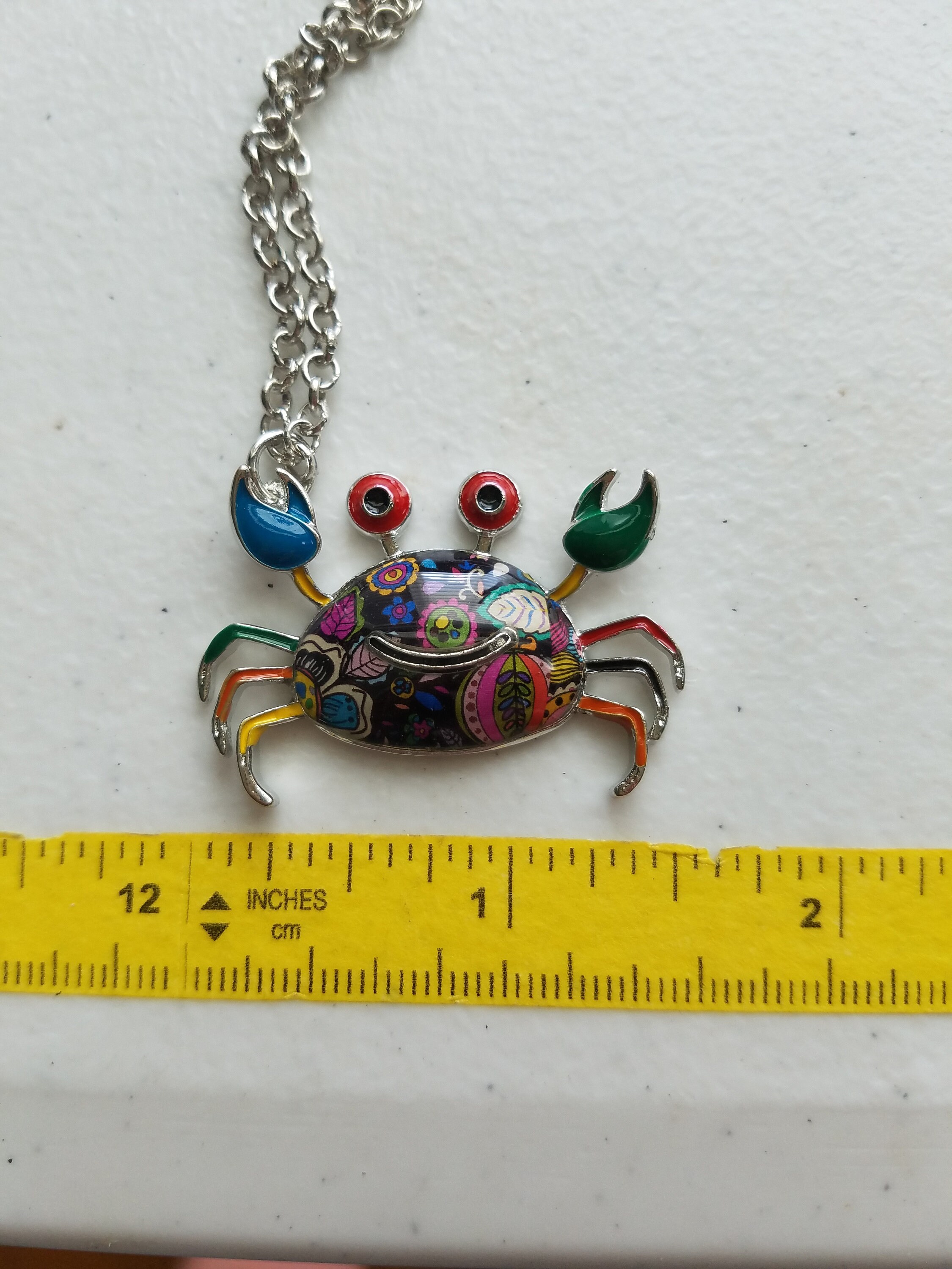 Crab Pendant Statement Pendant Gift for Mom Gift for Etsy