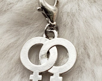 Lesbian Couple Charm | Lesbian Charm | LGBTQ Charm | Gay Pride Charm