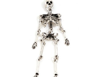 Large Human Skeleton Charm | Bone Charm | Halloween Charm | Cadaver Charm | Doctor Gift | Radiologist Gift