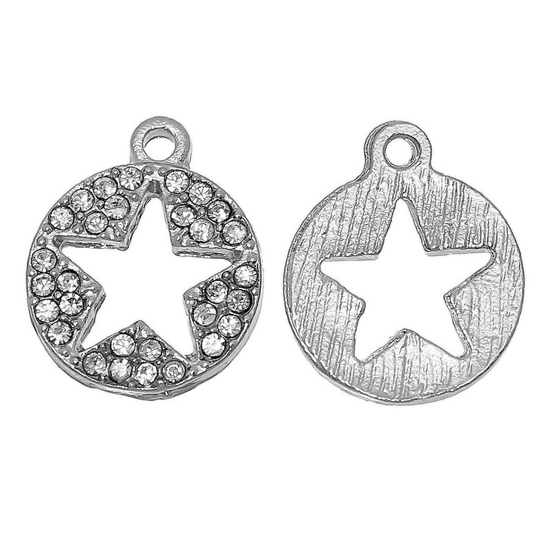 Cut out Star Charm Shining Star Charm Rhinestone Star Charm Success Charm Success Gift Congratulations Gift 画像 1