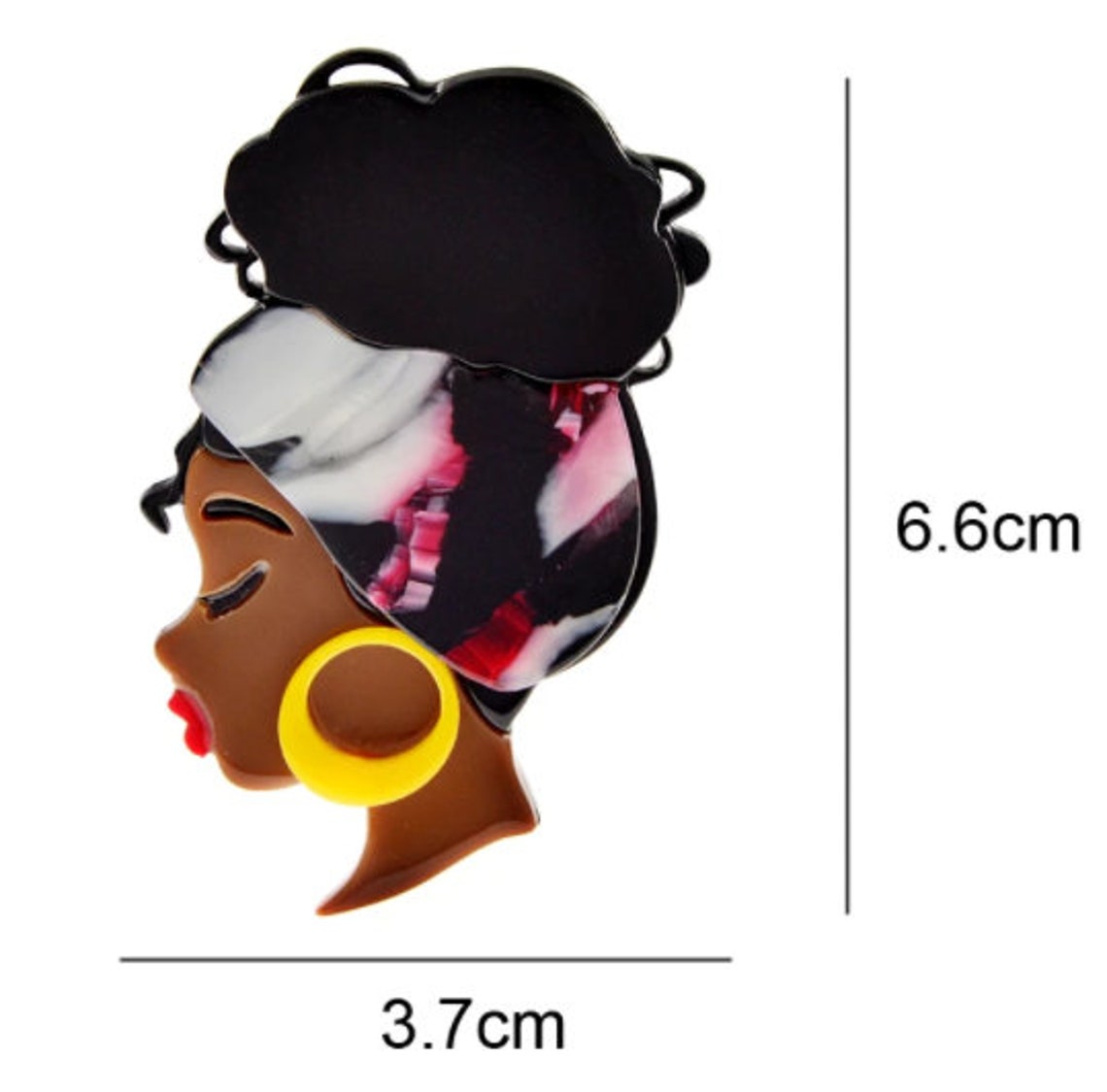 African American Lady Brooch Feminine Brooch Woman Brooch Etsy