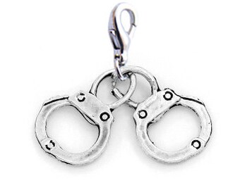 Handcuffs Charm | Handcuff Charm | Handcuff Jewelry | Police Charm | S&M Charm