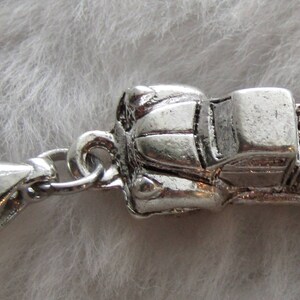 Vintage Pickup Truck Charm Sterling Silver Plated Pewter Gift for Truck Owner Truck Owner Gift Retro Truck image 3