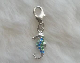 Blue Seahorse Charm | Seahorse Jewelry | Marine Jewelry | Nautical Jewelry | Mermaid Jewelry | Gift for Mermaid