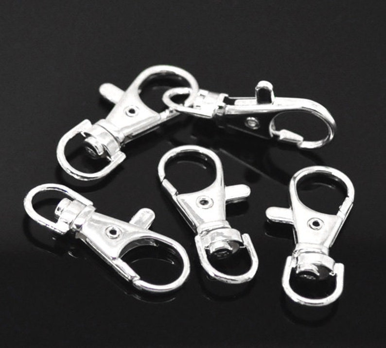 Silver Swivel Clips Purse Clips Purse Clip Findings Etsy