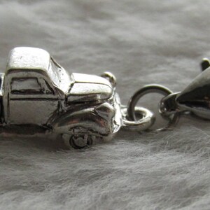 Vintage Pickup Truck Charm Sterling Silver Plated Pewter Gift for Truck Owner Truck Owner Gift Retro Truck image 5