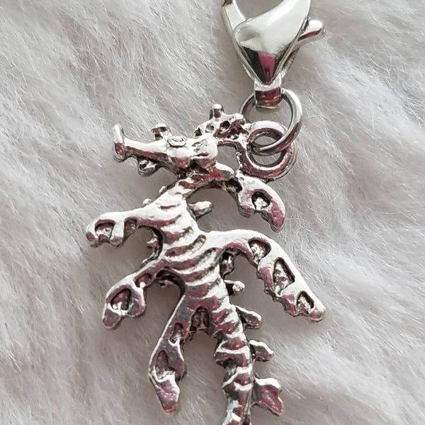 Australian Sea Dragon Charm | Seahorse Charm | Ocean Charm | Mermaid Charm | Beach Charm | Sterling Silver Plated Pewter