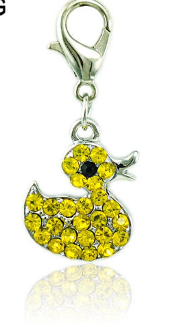 Yellow Duck Charm Ducky Charm Rubber Duck Charm Easter Etsy
