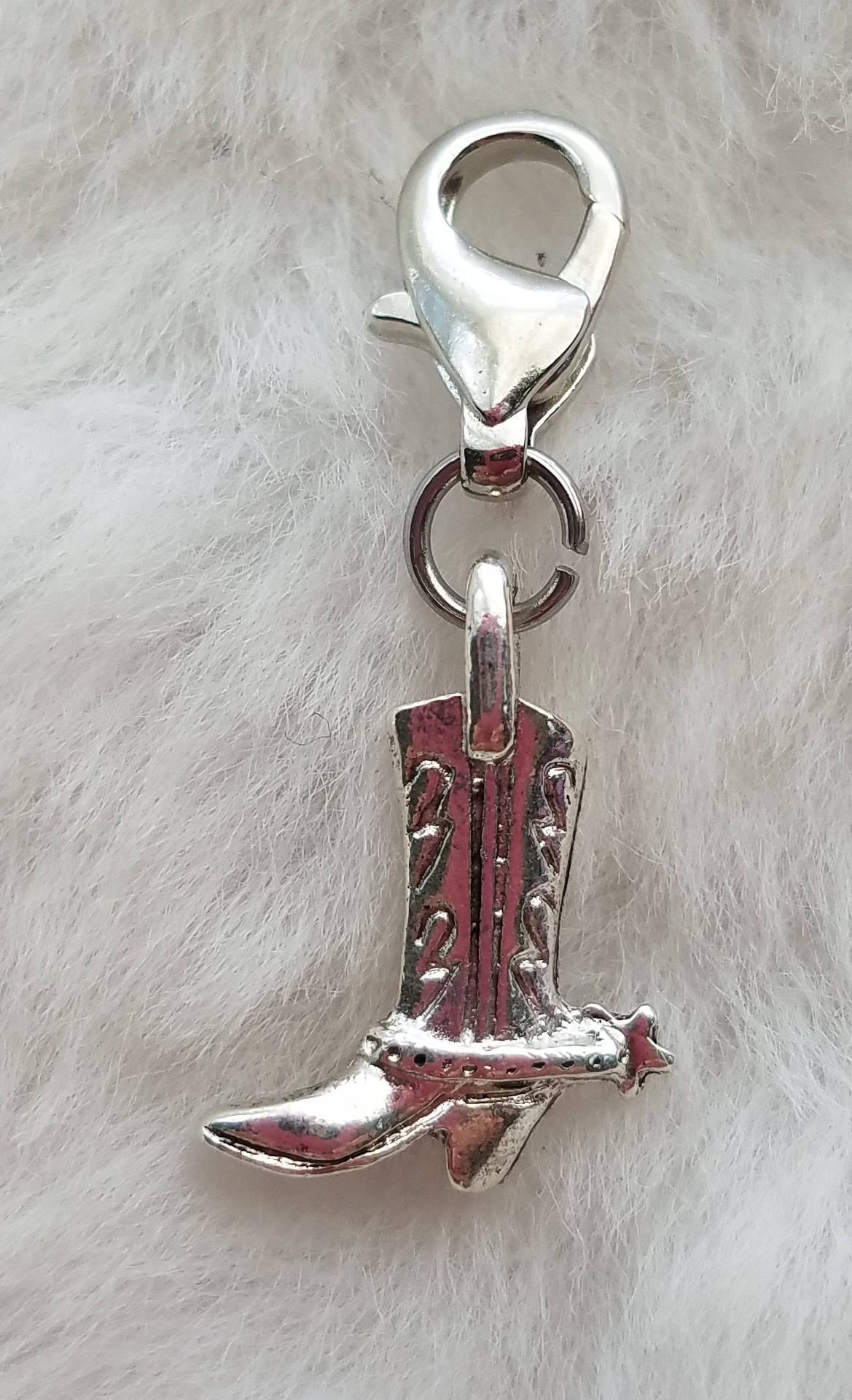 Western Boot Charm Cowboy Boot Charm Sterling Silver - Etsy