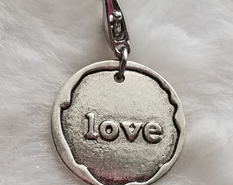 Love  Charm | Love Wax Seal Charm | Gift for Lover | Lover Gift | Valentine Gift | Valentine's Gift | Clip On Charm