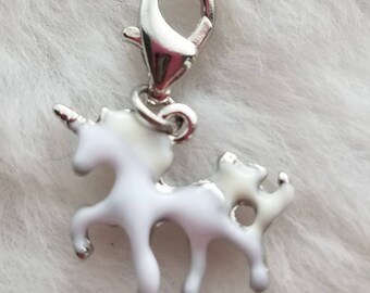 Unicorn Charm | White Unicorn | Unicorn Jewelry | Fairy Tale Charm