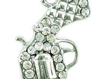 Pistol Charm |  Bling Jewelry for Charm Bracelet | Gun | Pistol | Handgun