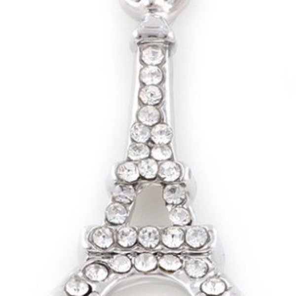 Eiffel Tower Charm |  Eiffel Tower Charm | Eiffel Tower Jewelry | Paris Souvenir | Rhinestone Eiffel Tower Pendant