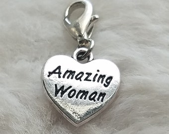 Amazing Woman Charm | Amazing Woman Gift | Best Friend Gift | Boss Gift | Coworker Gift | Confidence Charm