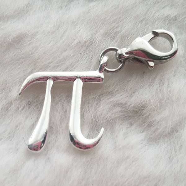 Greek Pi Charm | Math Charm | Math Teacher Gift | Math Tutor Gift