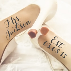 I Do Wedding Shoe Stickers Decal Engagement Present 