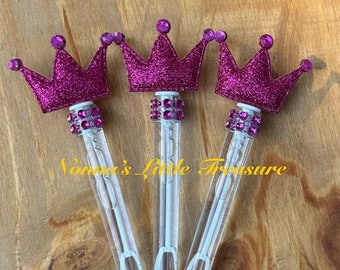 Princess Crown Bubble Wand Party Favors