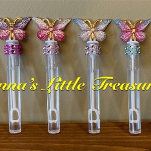 12  Butterfly Favor Wands,Butterfly Favor,Butterfly Birthday Party Favor,Butterfly Baby Shower,First Birthday,Lifetime Of Butterflies