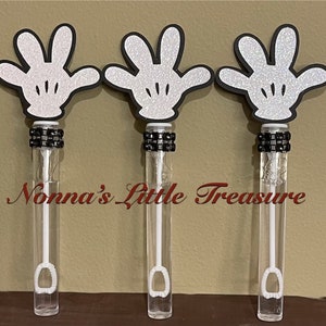 Mickey Mouse Hand Bubble Wands,Mickey Party Favor,Mickey Mouse Birthday Party,Micky’s Clubhouse,First Birthday,Party Favor,Bubble Favor