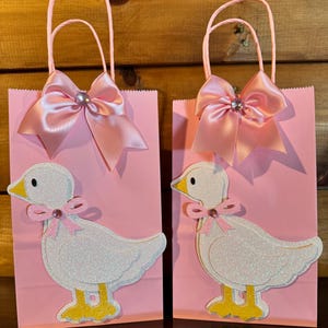 Silly Goose Favor Bags,One Silly Goose Party Bags,One Lucky Duck Party Favor Bags,Favor Bags,Silly Goose Goodie Bags,First Birthday Favors