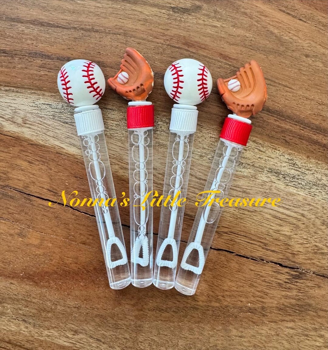 Baseball Bubble Favor Wands,baseball and Glove Bubble Favors,rookie of ...